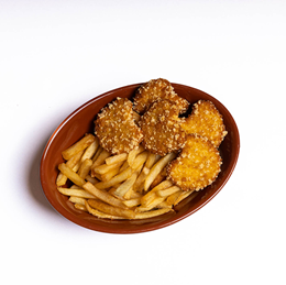 Frytki + Nuggets 4 szt.
